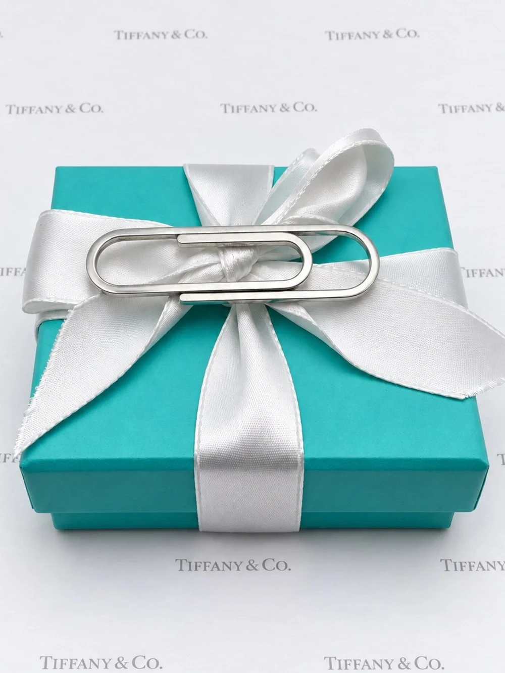 Tiffany & Co. Paperclip Money Clip Sterling Silver 925 2.5
